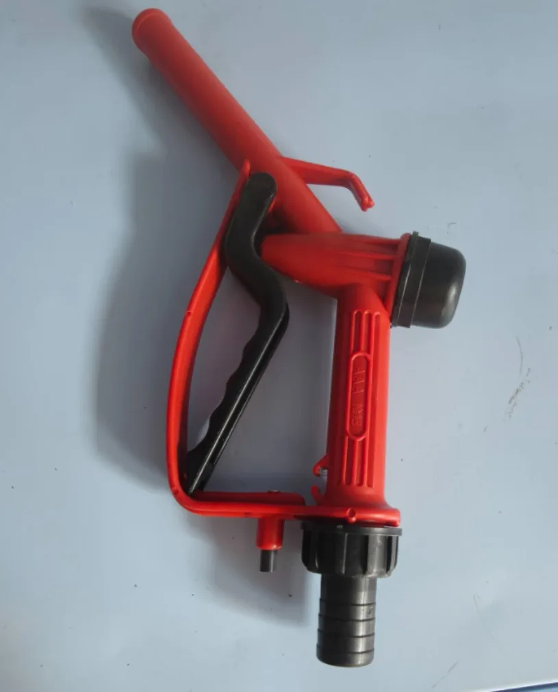 25mm Plastic Manual Heavy Duty Fuel Nozzle Gun With Hook Straight Nozzle-Diesel and Petrol Nozzle, Max Flow 45L/M