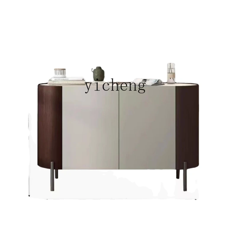 

Zc Stone Plate Sideboard Cabinet Modern Minimalist Locker Living Room Home Wall Entrance Cabinet