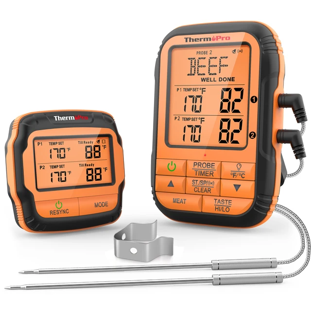 ThermoPro TP17H 4 Probes 4 Colors Backlight Large LCD Display