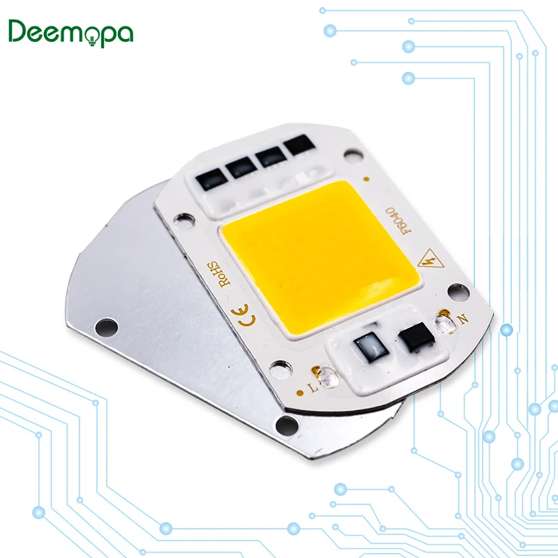 

Светодиодный чип 50 Вт 30 Вт 20 Вт 10 Вт COB Чип светодиодный ная лампа AC110V 220V 230V 240V нет необходимости в Драйвере для прожектора точесветильник осв...