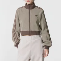 Adidas Originals Track Top Crop Brand Logo Short Stand-Up Collar Sports Veste à manches longues coupe slim pour femme Kc2645 3