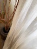 Japanese Home Wabi-Sabi Wind Small Press Crepe Linen Cotton Curtain Gauze Curtain Custom Light Micro Transparent People 1