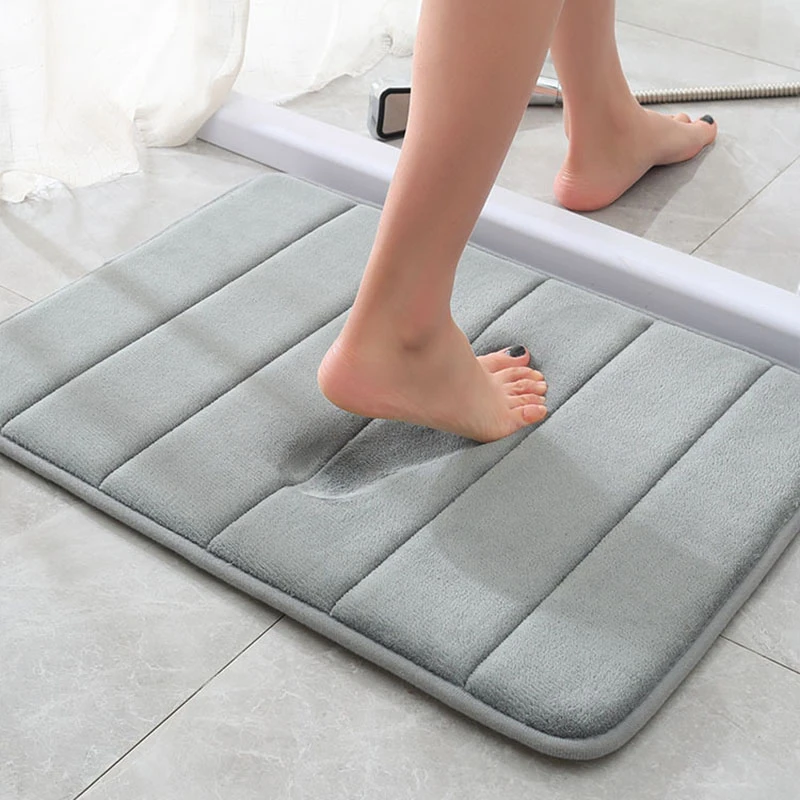 Home Bath Mat Coral Fleece Thicken Large Carpets Bathroom Mat Bathroom Rug Set Bathroom Carpet