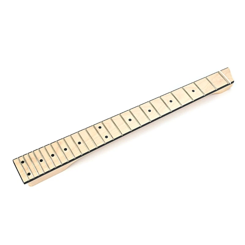 

Guitar Neck Headless 25 Fret Maple Wood Smooth Natural Musical Dot Inlay Guitar Fingerboard Neck Solid Replacement Parts