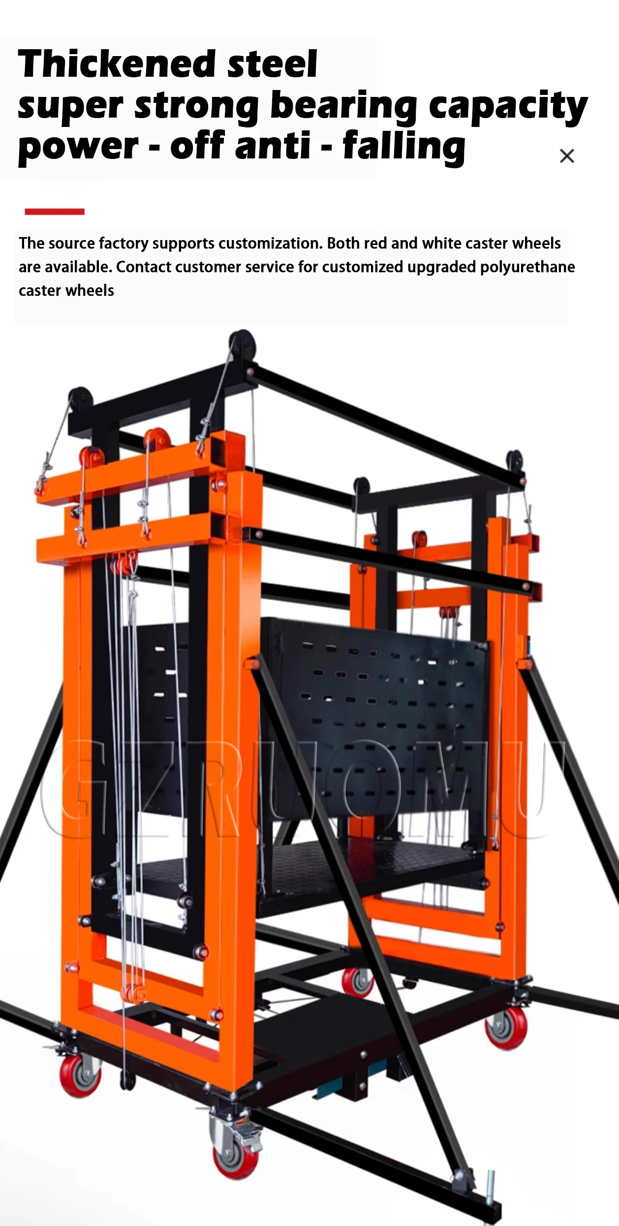 Customized 3M Electric Scaffolding Mobile Lifting Platform Indoor and Outdoor De