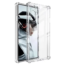 Ultra Thin Clear TPU Shockproof Phone Case - Transparent Protective Cover for ZTE nubia RedMagic 9 Pro+ (Transparent)
