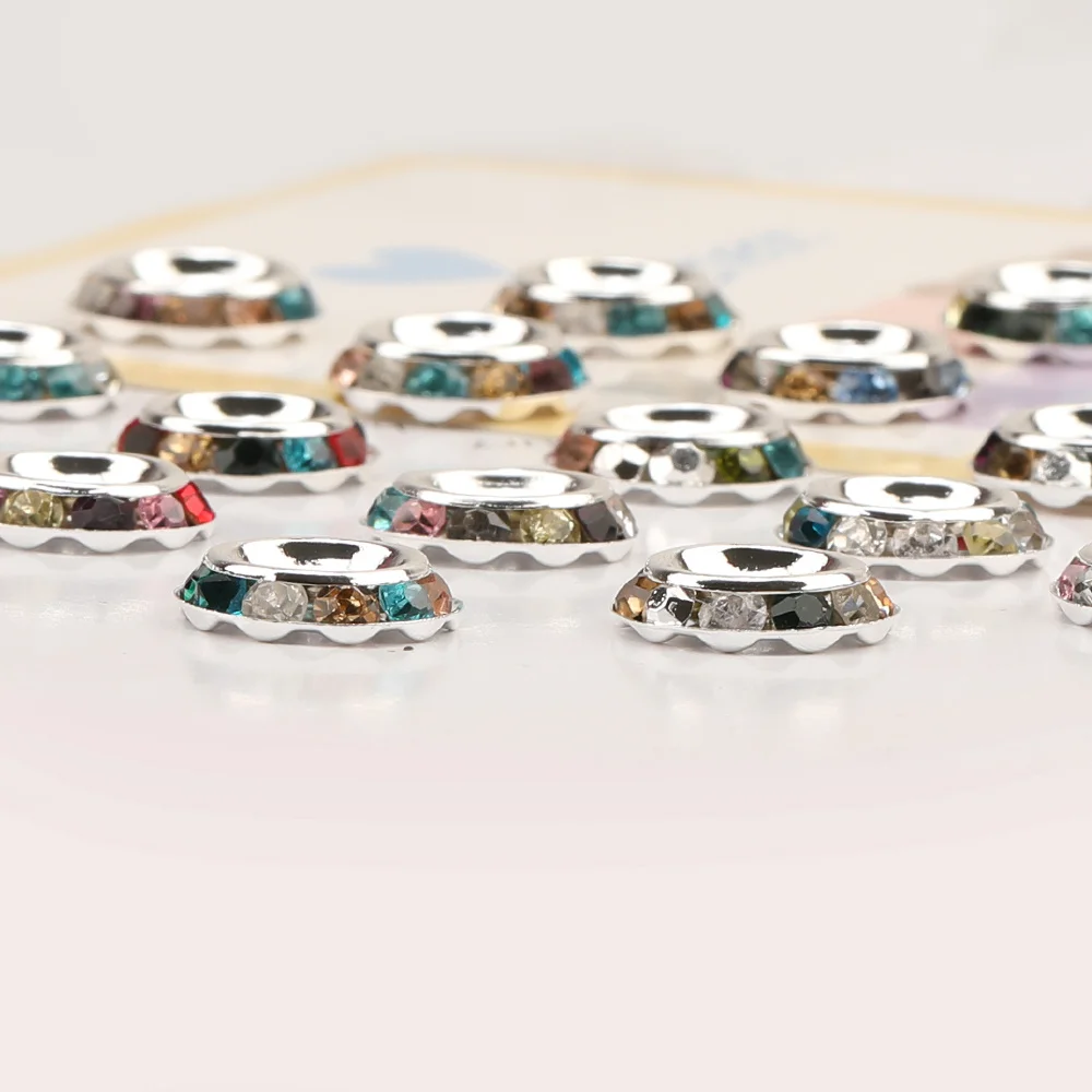 Cordial Design 200Pcs 17*17MM Jewelry Accessories/Hand Made/Wheel Shape/DIY Rhinestone Spacers/Jewelry Findings & Components - cordial