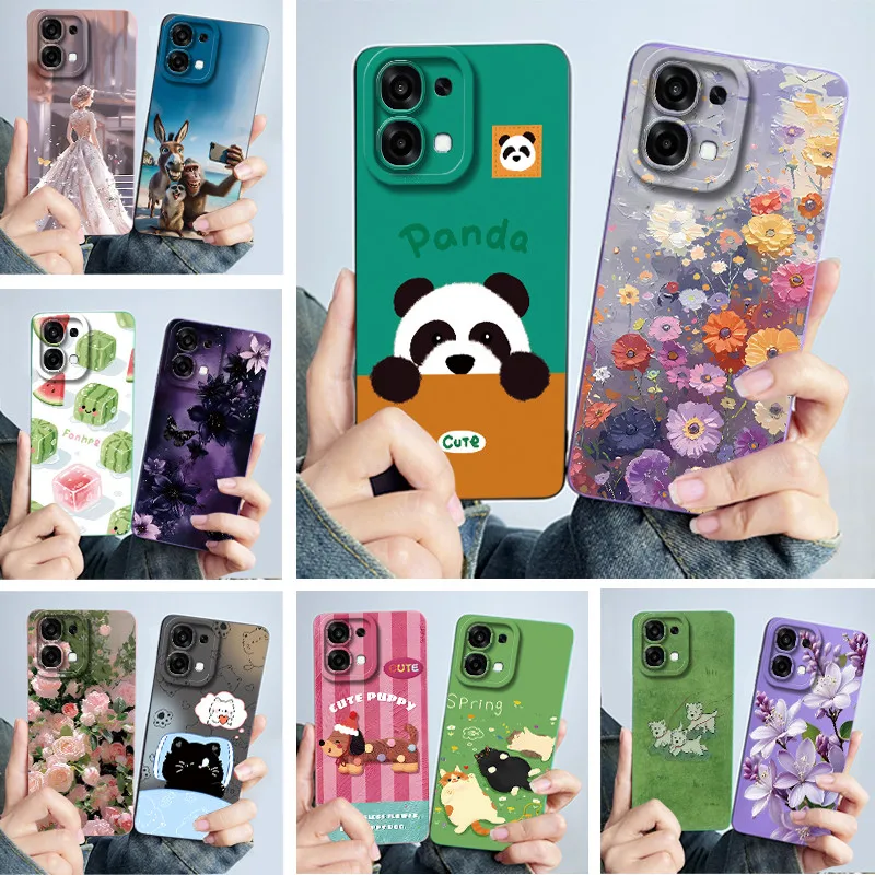 Cute Panda & Sweet Cats Silicone Soft Protective Case - Stylish & Durable Cover