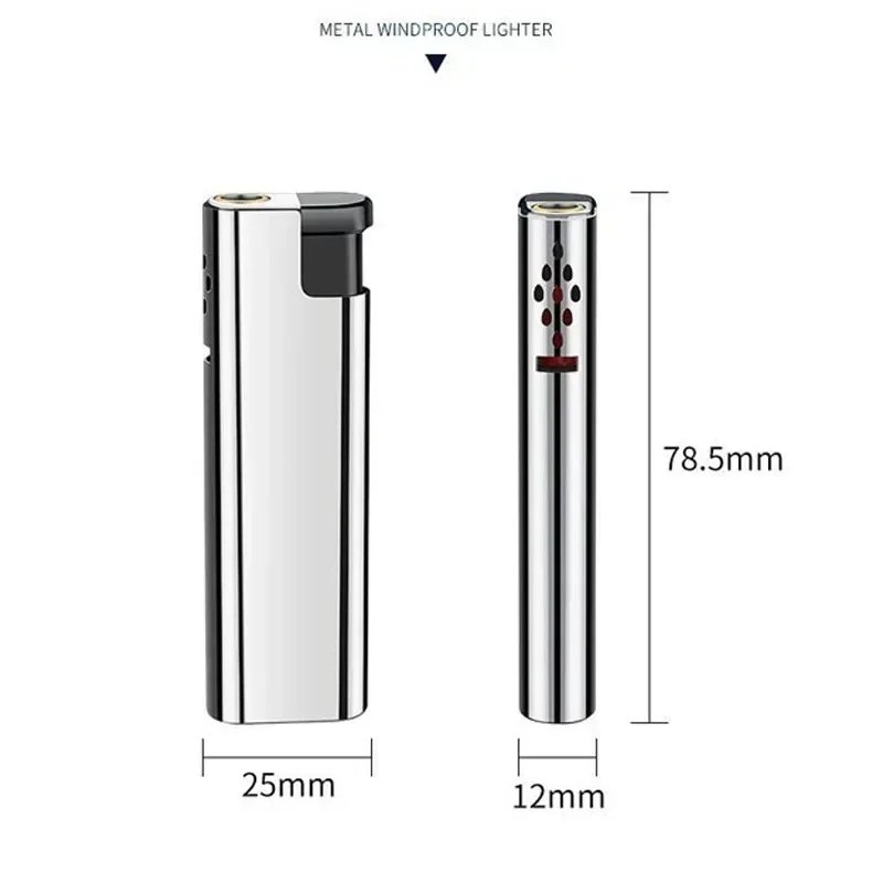 2025 New Windproof Lighter Blue Flame Jet Lighter High Power Cigar Lighter Kitchen BBQ Men Smoking Accessories Birthday Gift 6