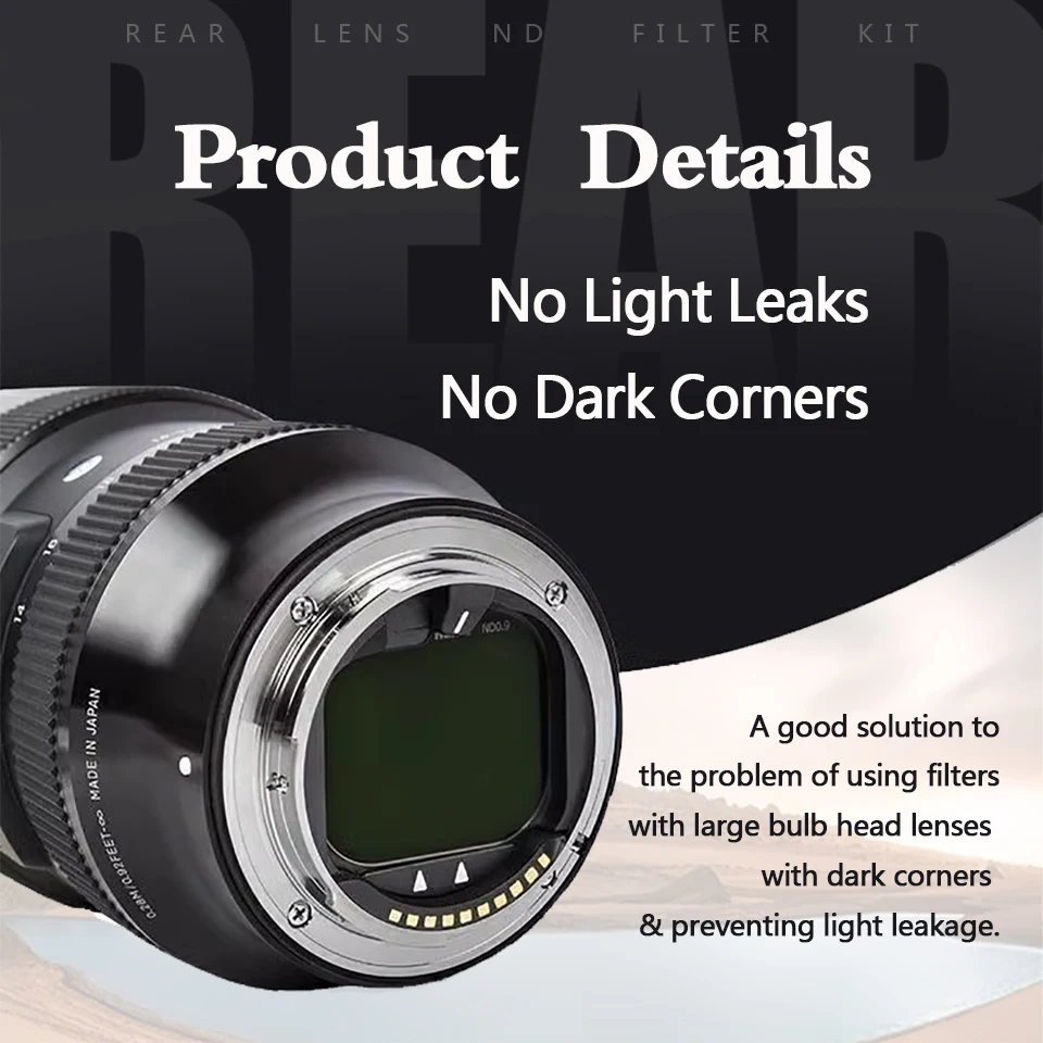 Haida Rear Lens ND Filter Kit (ND0.9+1.2+1.8+3.0) for Nikon Haida Rear Lens ND Filter Kit (ND0.9+1.2+1.8+3.0) for Nikon