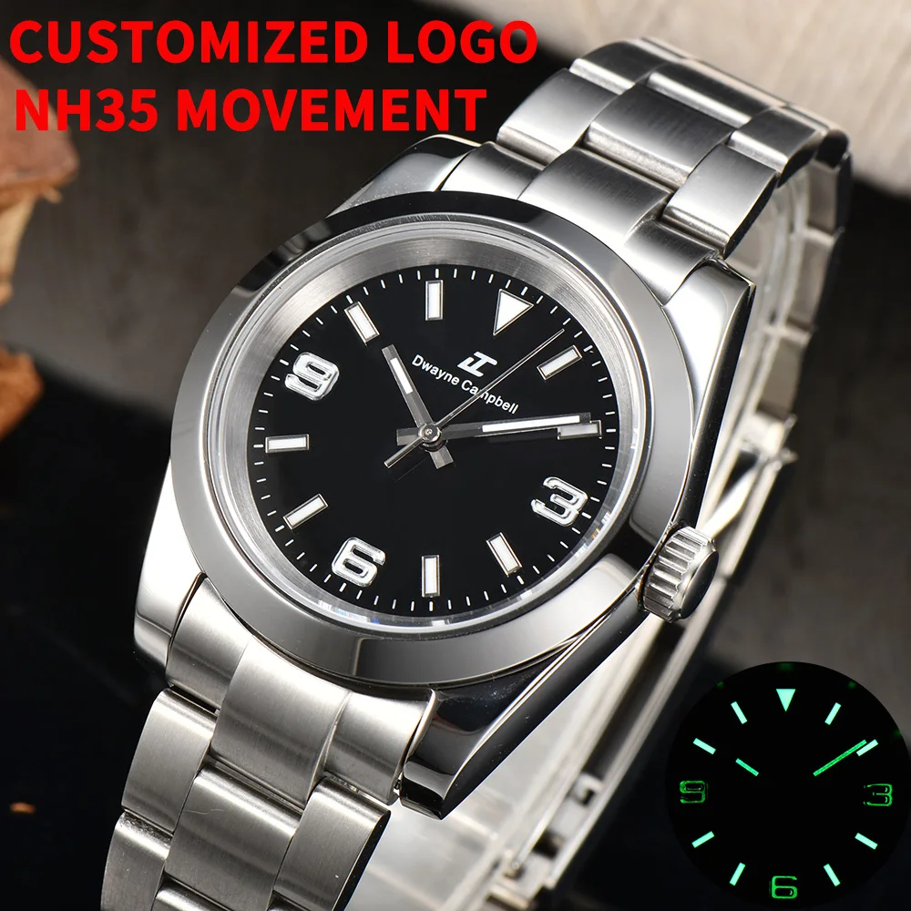 NH Zifferblatt 28,5mm Grün Leuchtend - Passend Für NH34/NH35 Uhrwerke