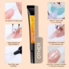 Quick-Dry Nail Glue，Semi solid Super Strong Adhesive For Press-On Nails，Rhinestones，Acrylic Nails，Fake Nail，No need UV/LED Cured 4
