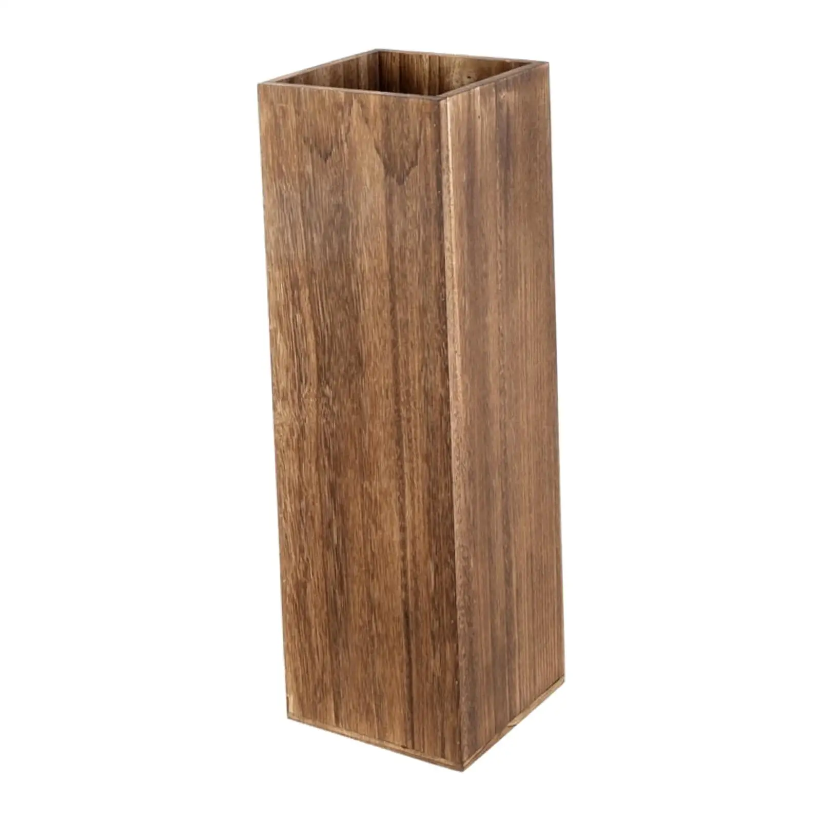 Wooden Umbrella Stand Umbrella Bucket Rectangular Vintage Space Saving