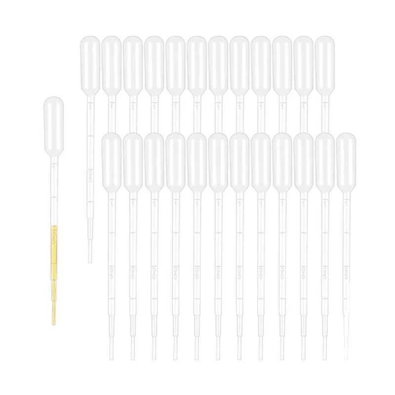 

100PCS 1ML Pipettes Clear Graduated Eye Dropper For Essential Oils, Home Use, Science Class