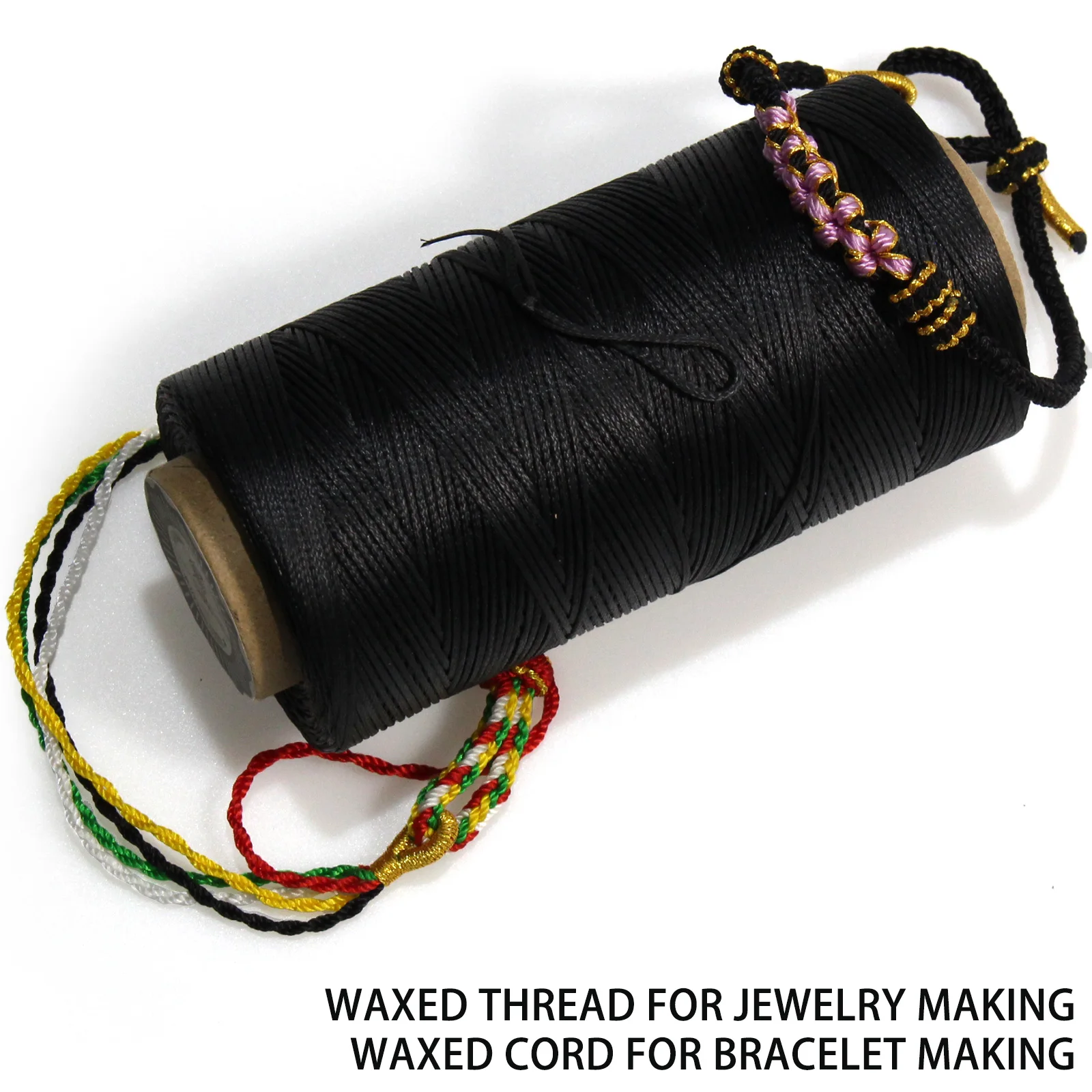 Premium Waxed Polyester Thread for Leather Crafting and DIY Projects