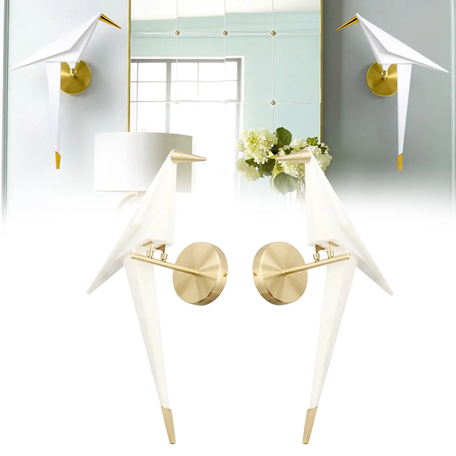 Modern Wall Sconce Single Head Sconce Lights Origami Bird Wall Lamp For Office Home Lamp Background Lighting Fixture
