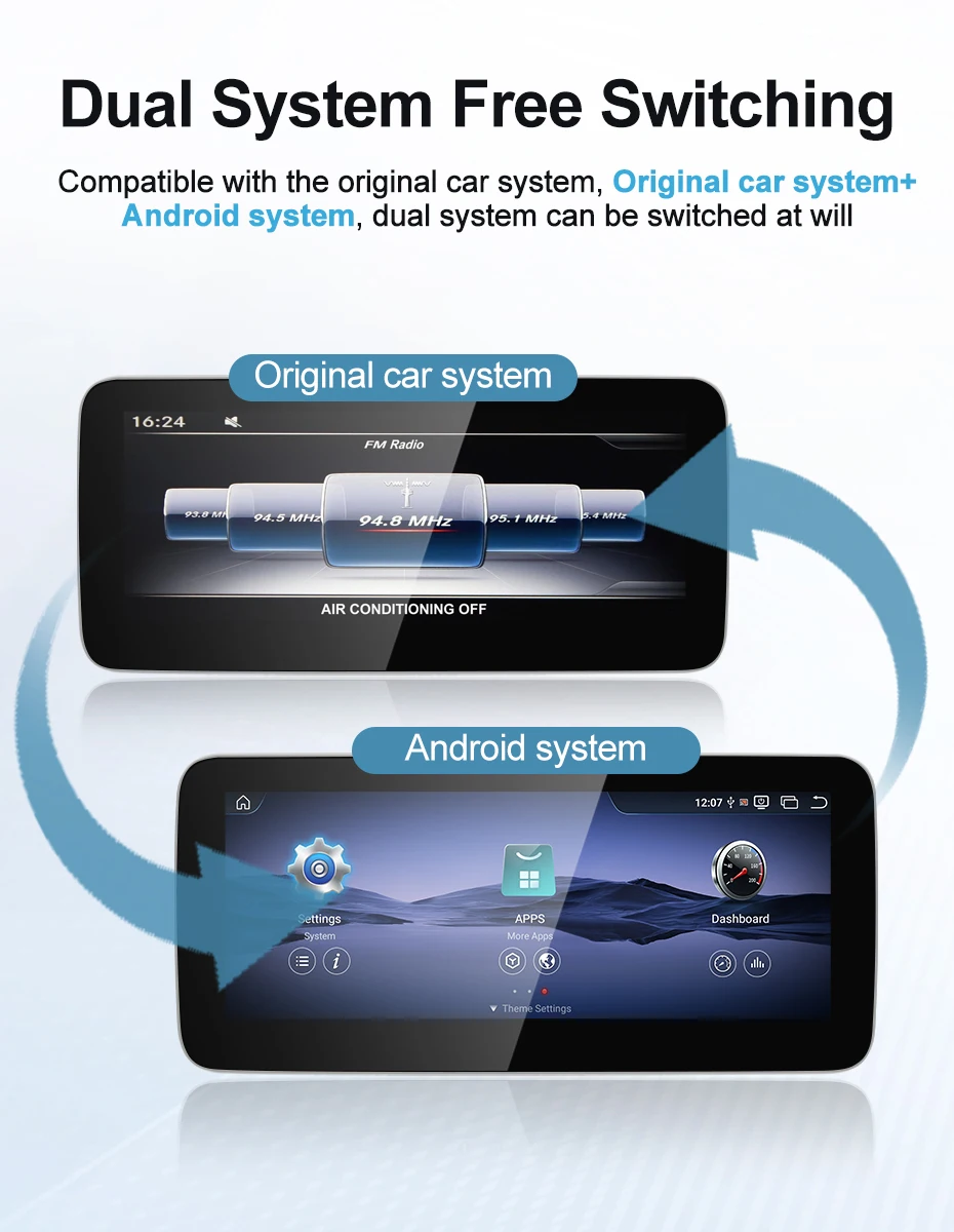 New Qulacomm 680 Snapdragon680 Android13 Wireless AUTOFor Mercedes Benz C Class