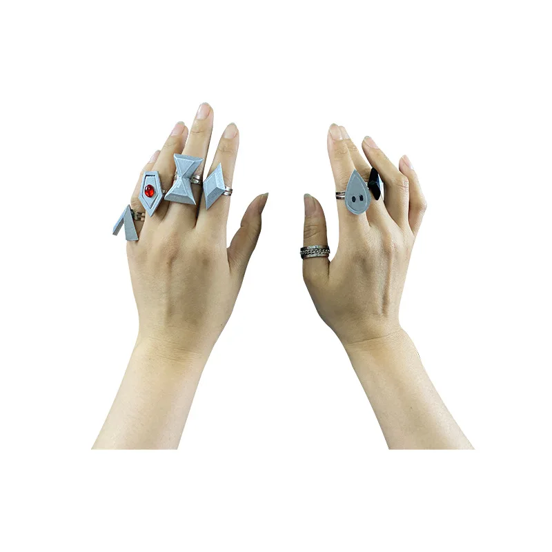 Genin Impact Hu Tao Cosplay Prop Ring Accory Stf Weapon Ring Jewelry Chest Bae Sve Decor Belt Decor