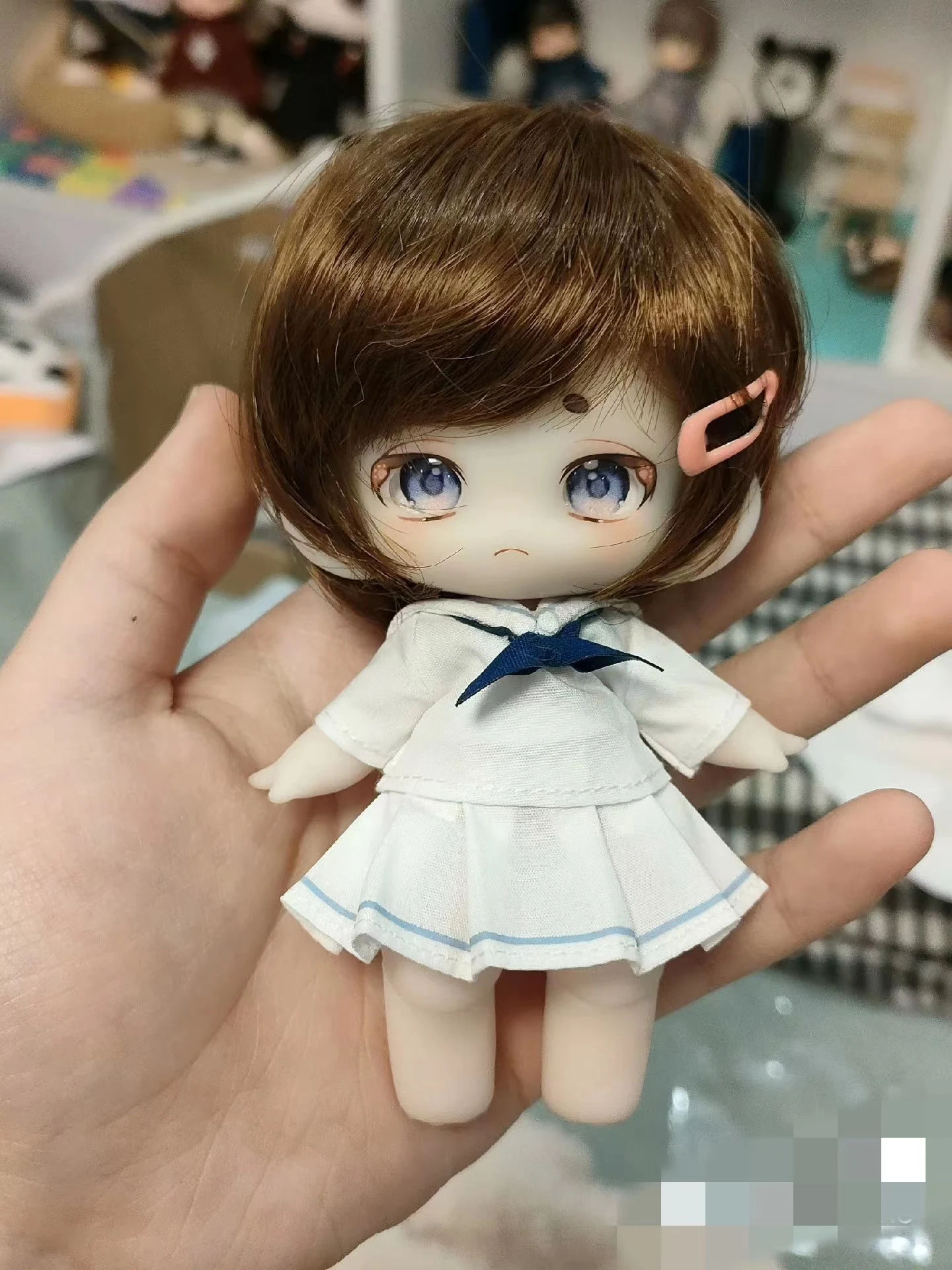 BJD doll 13cm 8cm mini doll children's toy birthday gift craft ornaments girl doll DIY toy Free delivery items 4