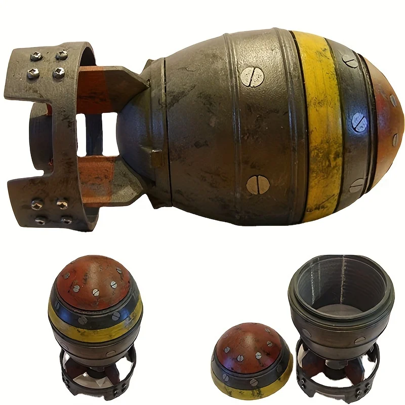 

Mini Missile Office Desktop Creative Decoration Festive Atmosphere Missile Sculpture Storage Decor Household Resin Statue