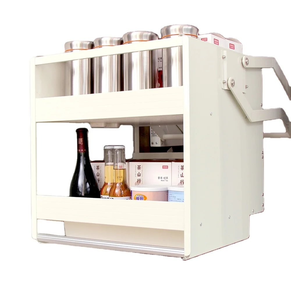 Top Quality Kitchen Pantry Lifter Pantry Pull Down Basket Shelf Tall Cabinet Elevator GSJ-600