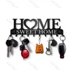 Metal Key Holder Hooks Wall Hanging Attractive Wall Mounted Coat Rack Home Wall Hanger Appropriate Iron Art Decor for Front Door 2