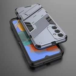 Shockproof 360° Protective Bumper Case with Lens Cover - SAMSUNG M35 5G (GRAY)