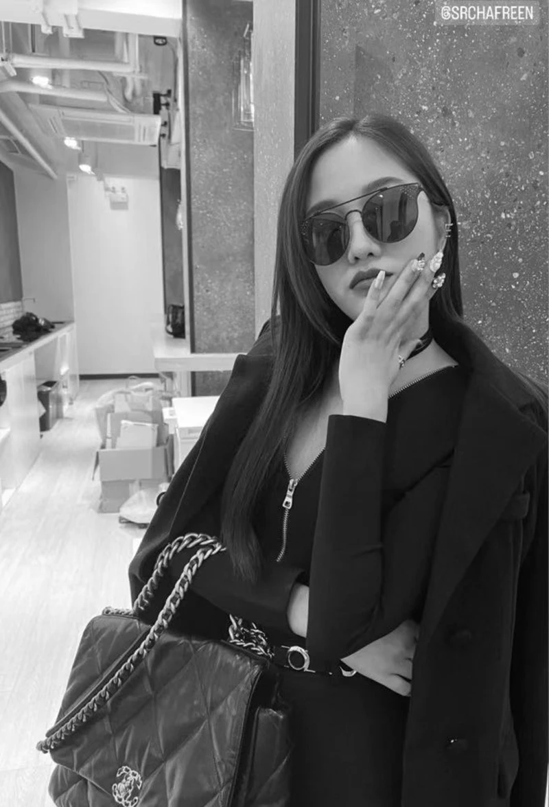 Freen Same Glasses Anti Radiation Sunglasses Double Beam Large Frame Cat's Eye Korean Version Fashion Retro Sunglasses