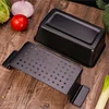 Metallic Mould Professional Meatloaf Pan Non Stick Oven Baking Pan Rectangular Loaf Pan with Insert Rack Bread Tool Baking Tool 4