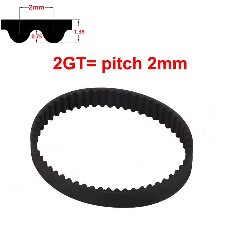 

2GT 2MGT Closed Synchronous Timing Belt GT2 Width 6mm 9mm 10mm 15mm Rubber Conveyor Belt 2GT-6/2GT-9/2GT-15 3D Printer Belts