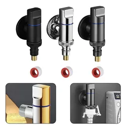 1pc G1/2 Stainless Steel Washing Machine Faucet Water Stop Quick Opening Angle Valve 10x5x4.5cm For Kitchen Bathroom