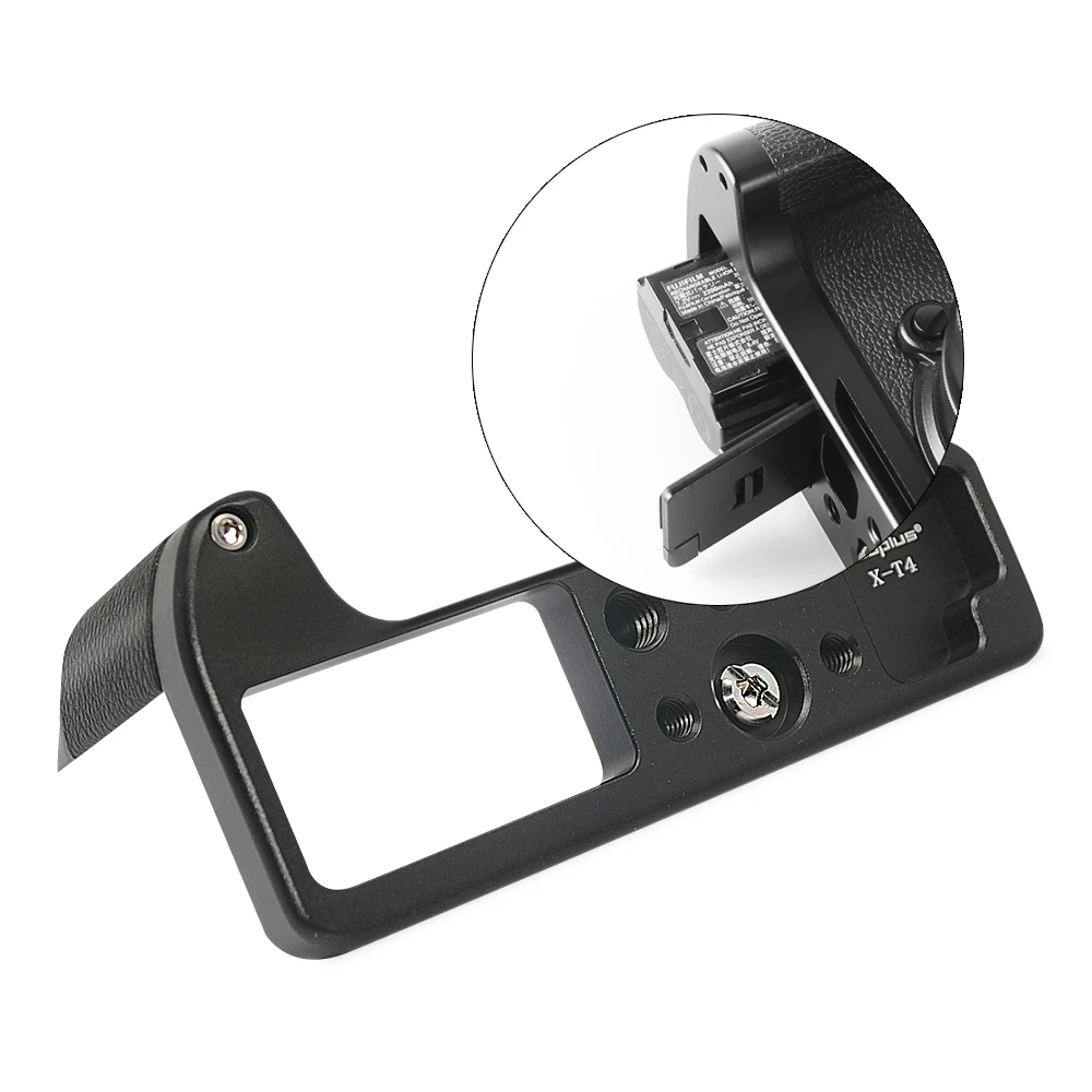 Mcoplus MCO-XT4 Metal Hand Grip L Bracket Quick Release Plate for Fujifilm X-T4 Camera with 1/4&rdquo;-20 Tripod Mount /Arca Swiss Pla