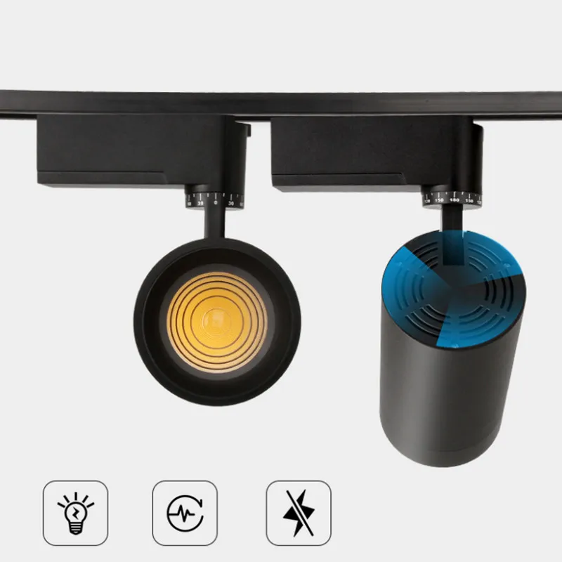 Zoomable Led Spoor Licht Dimbare Track Spot Verlichtingsarmaturen Spotlight Zoom Spoor Licht Voor Kledingwinkel Woonkamer