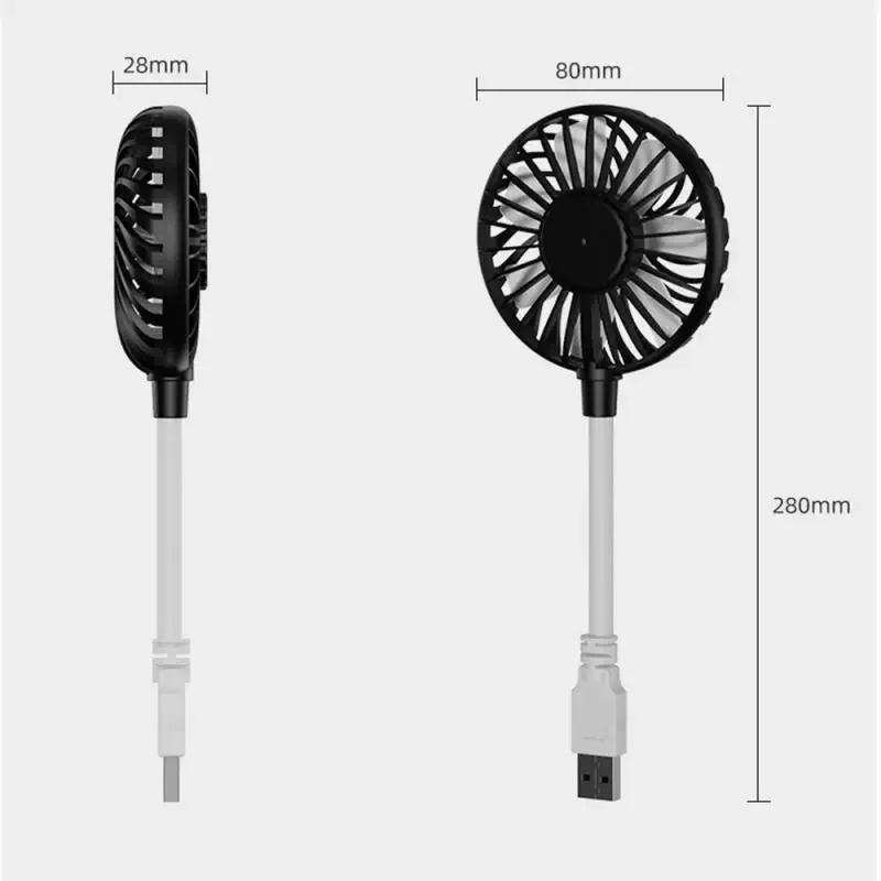 

New Small Fan Folding Charging USB Mini Fan Silent Office Table Small Cooler Summer Portable Cooling Fan USB Rechargeable