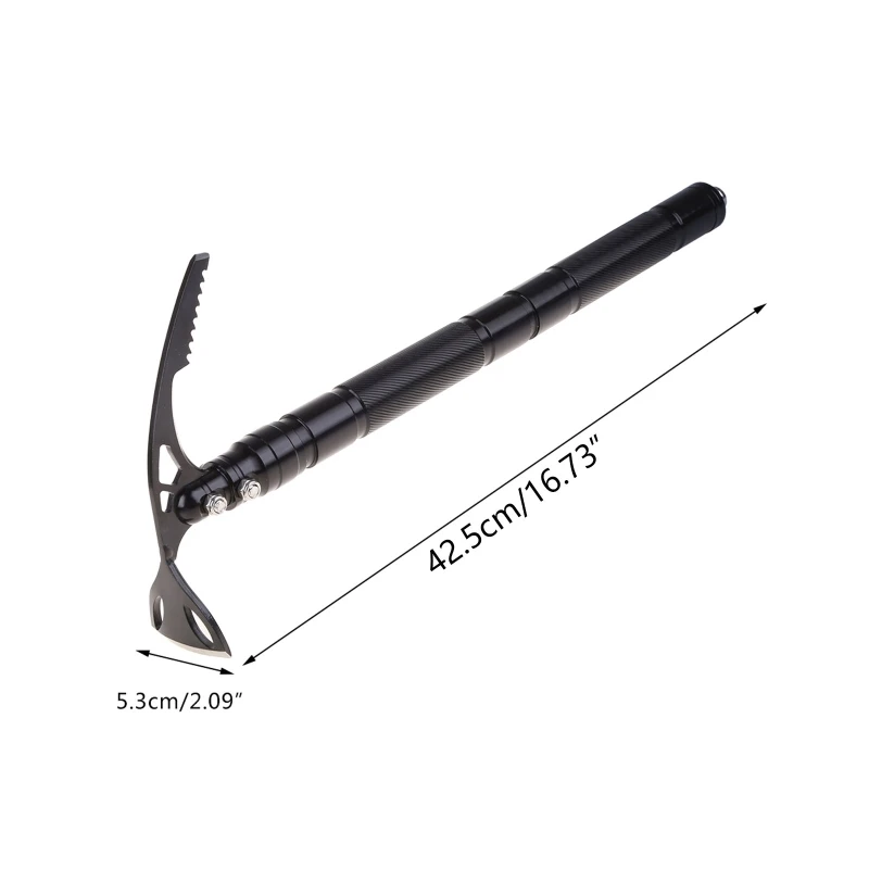 Multi-function Pick Double-headed Small Hoe Tool Camping Pick Trowel Hand Tools 2.09x13.38inch Scissors 6