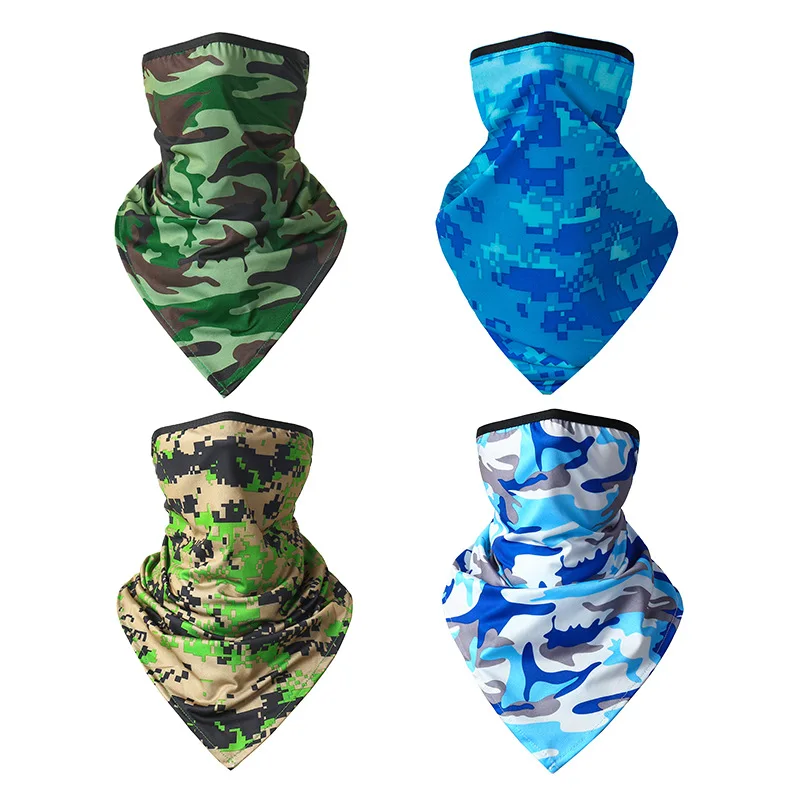 

Cheap Fashion Earloop Neck Gaiter Bandana Summer Outdoor Cooling Triangle Bandana Face Mask