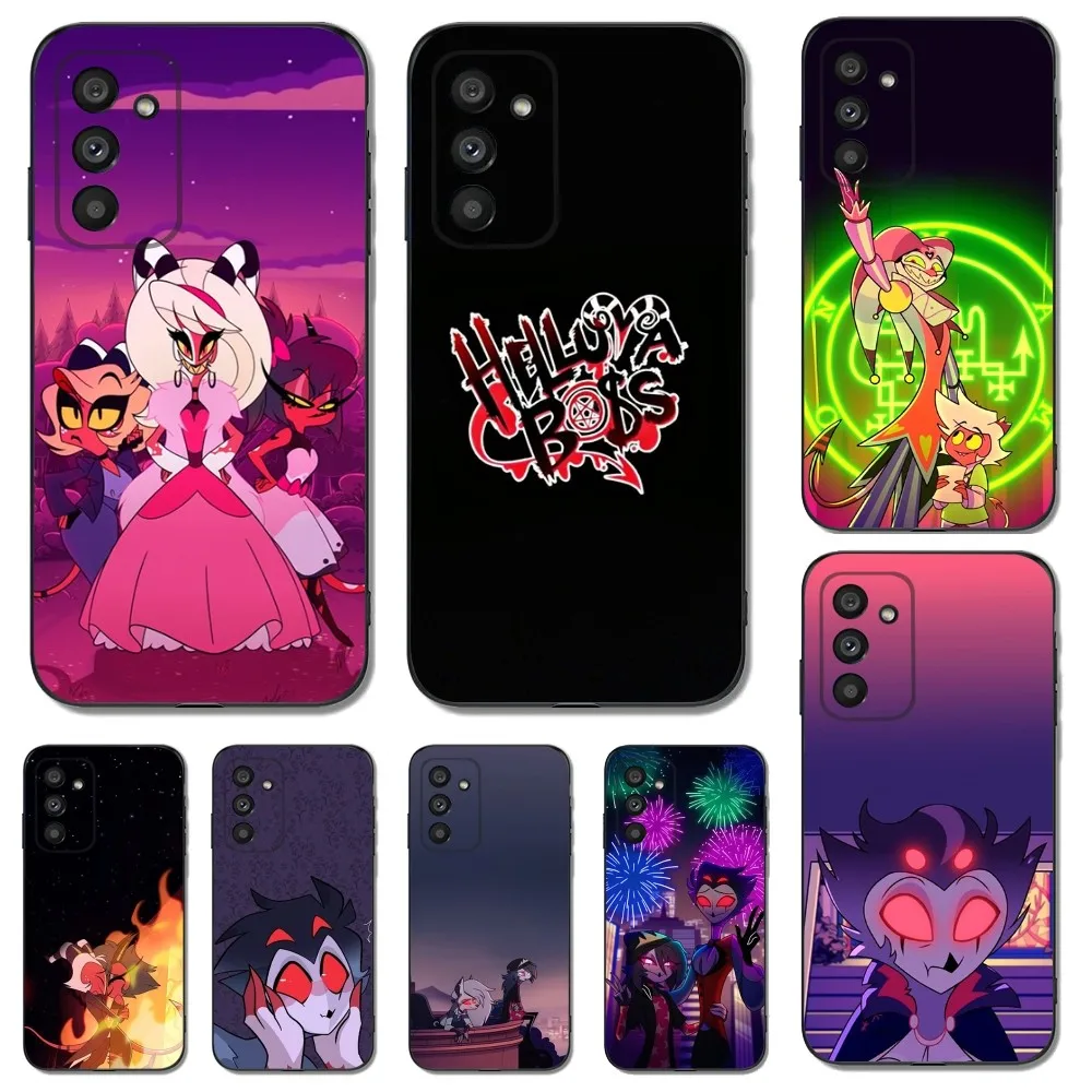 Custodia Per Telefono Anime H-Helluva Boss Per Samsungs23,S22,S21,S20 Ultra Pro S10,S30Plus,20 Cover Ultra Nera