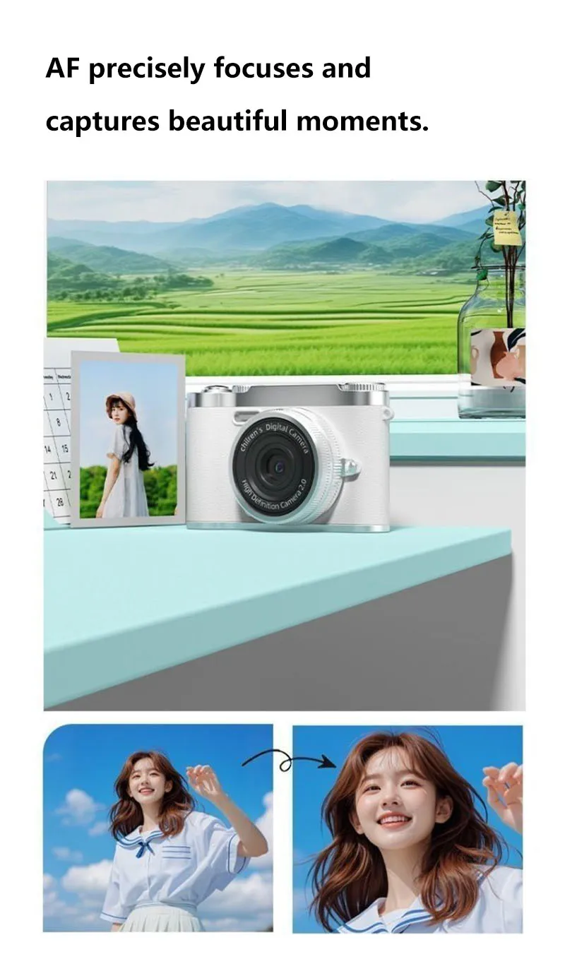 Digital 4k Ccd Camera 5mp Vintage Camcorder With 8x Zoom For Kids_voghion.com