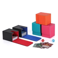 Trading Card Deck Box Durable Sturdy Card Storage Container Collectible Game Card Carrying Case Holds 80+ Or 100+ Cards 4