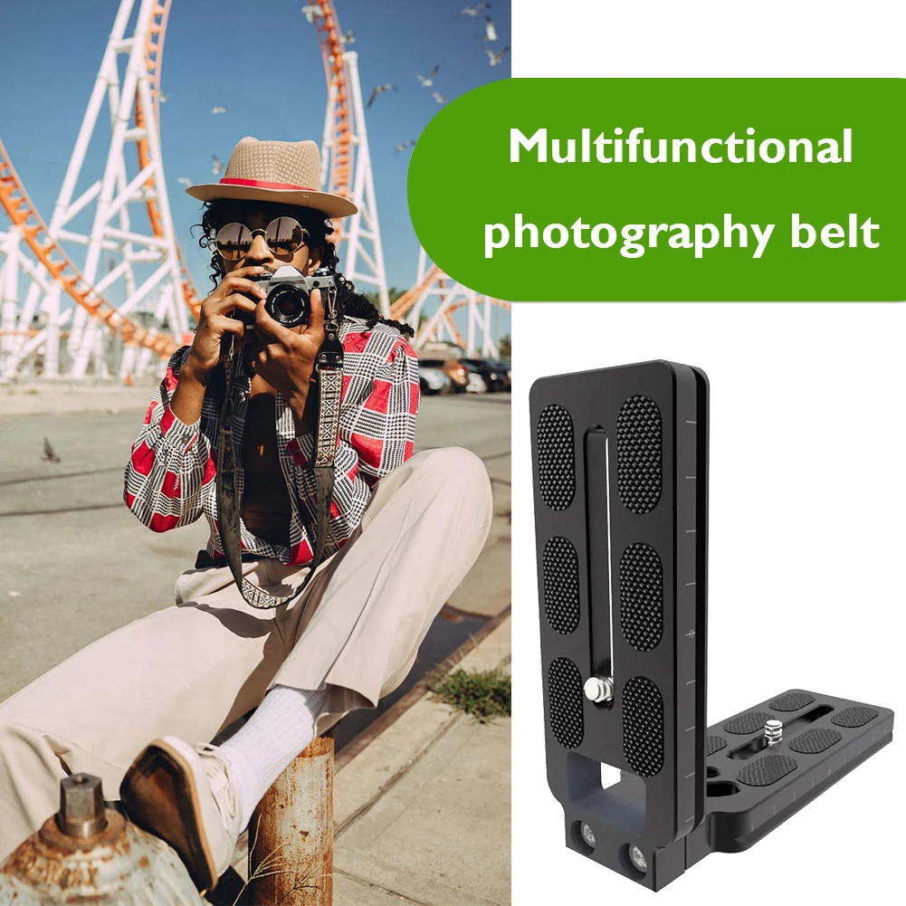 Camera Quick Release L Plate Mount Bracket 1/4 Inch Screw Universal Camera L Bracket Camera Video L Plate for Canon Nikon