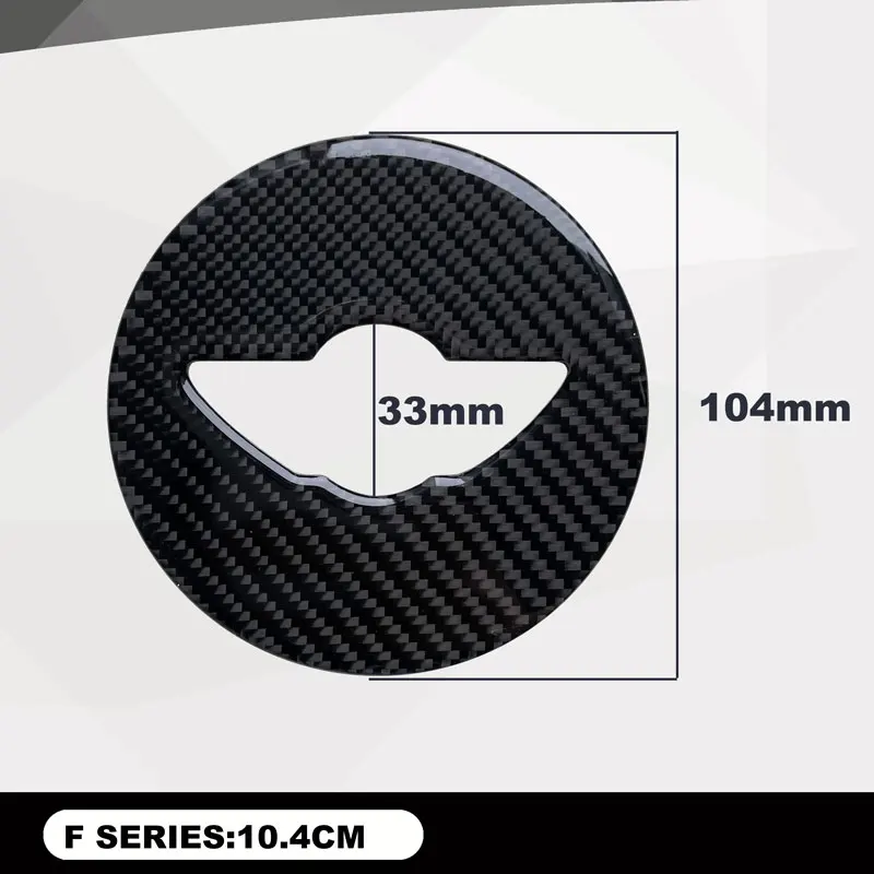 자동차 액세서리 BMW 미니 JWC 쿠퍼 F54 F53 F55 F56 R60 R57 R58 R55 R56 스티어링 휠 탄소 섬유 스티커 장식 데칼