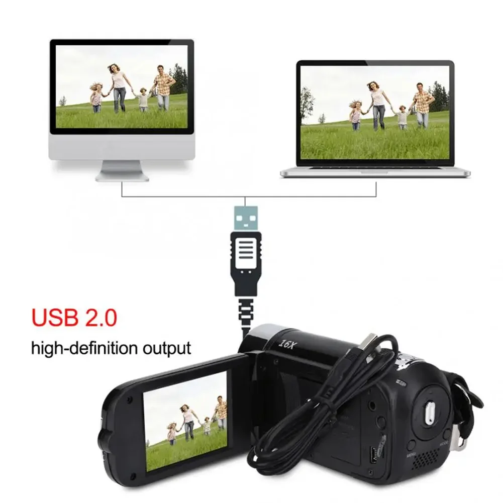 Portable 1080P Digital Camcorder Night Shooting Gifts For Photograph Lovers