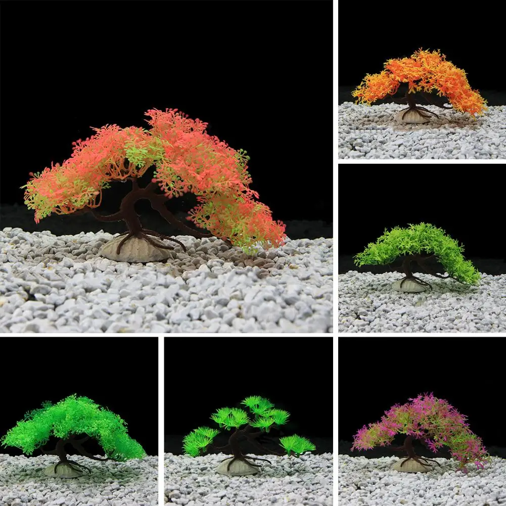 Simulation tree useful harmless artificial aquatic plant artificial aquarium plant fish tank decoration tank supply