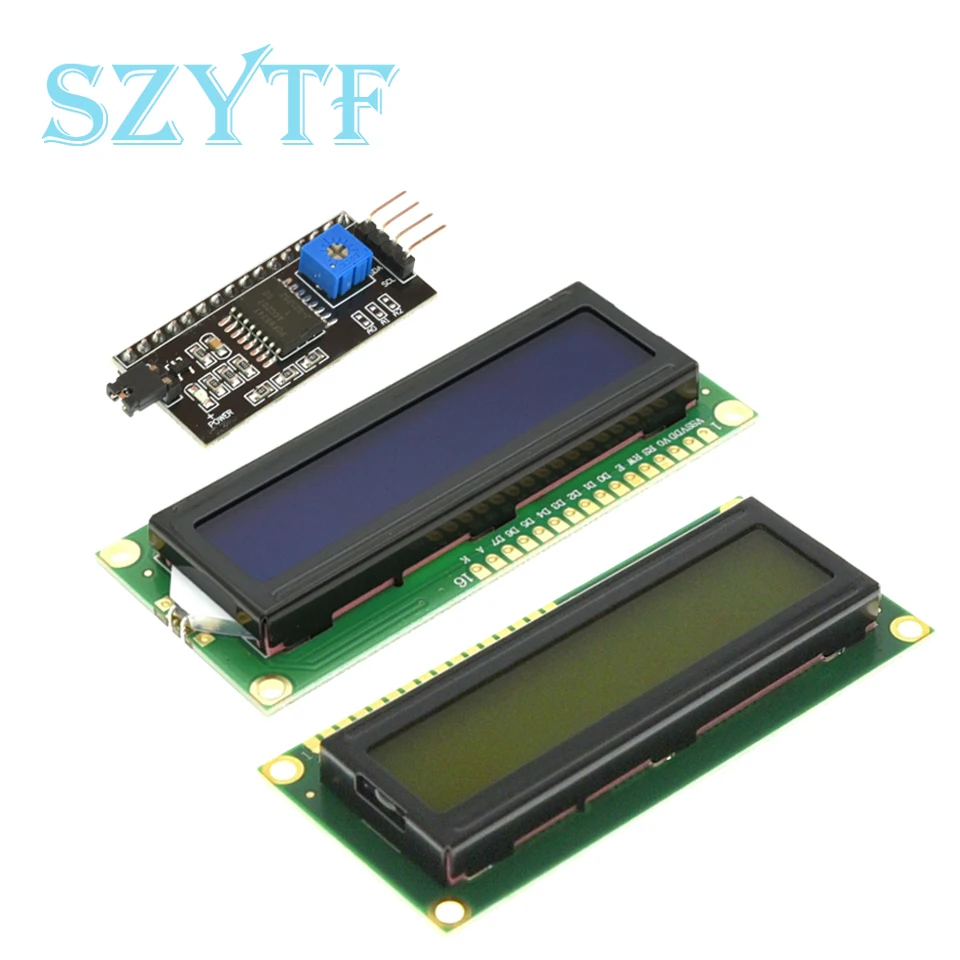 LCD1602 I2C Display Module 5V PCF8574 IIC Adapter Blue Green Screen For Arduino