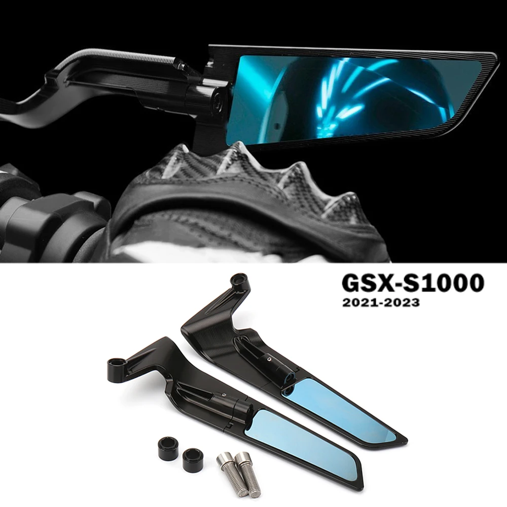 

GSXS1000 Accessories Mirrors Stealth For Suzuki GSX-S1000 Mirrors Sports Winglets Mirror Kit Adjustable Mirrors Wing Mirrors