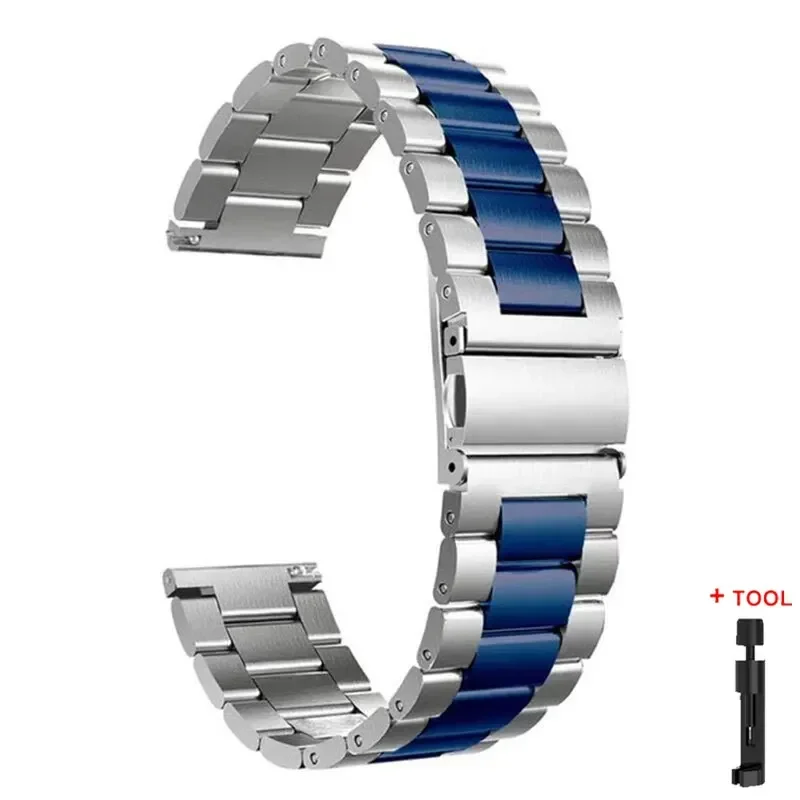 Stainless Steel Metal Watchband Bracelet Replacement Strap