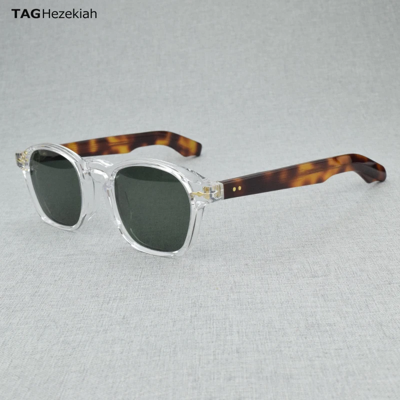 

Vintage Thick Acetate Square Polarization Sunglasses Round Acetate Designer Brand Glasses Men Fashion Classical Eyewea NN-034