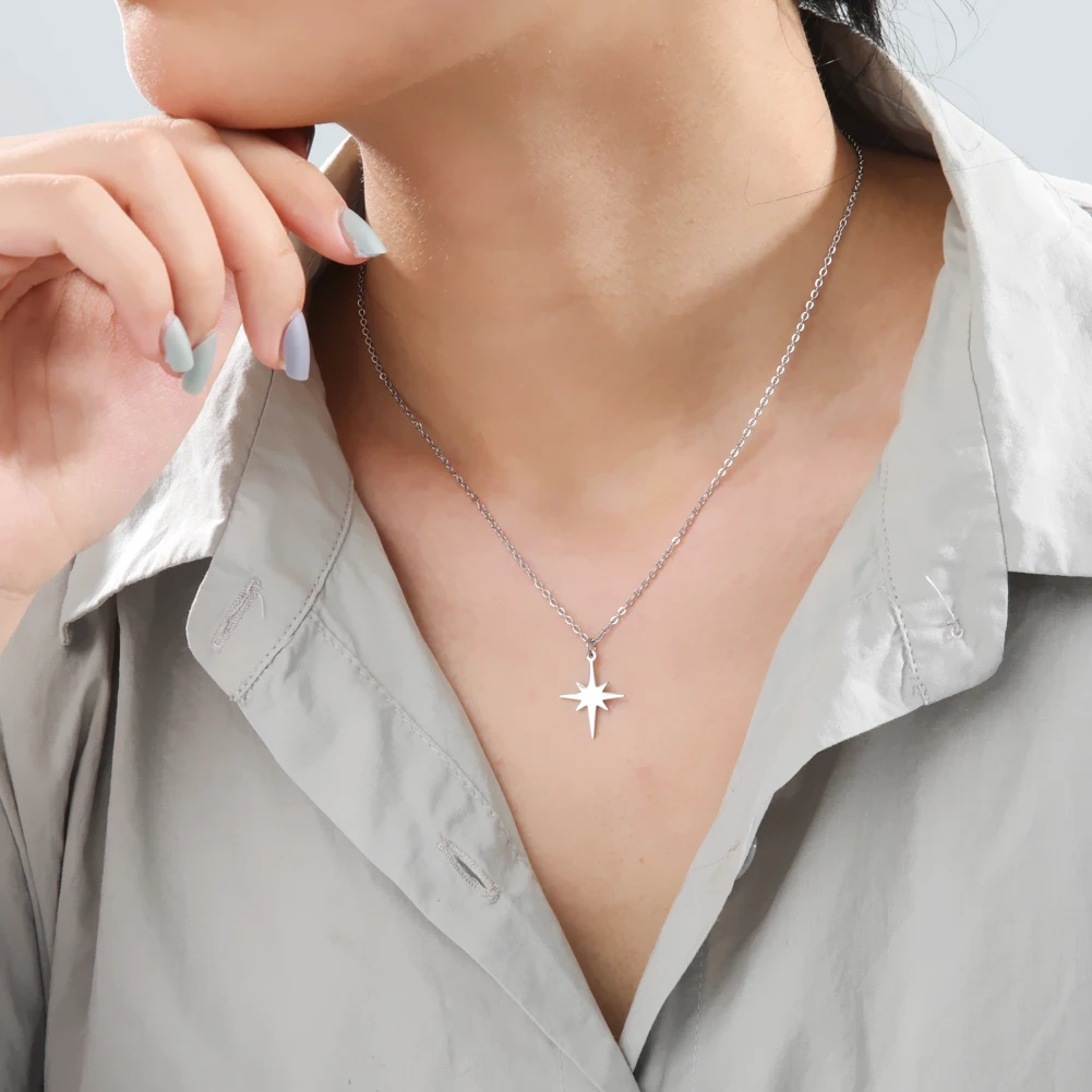 ★as''on★SEASTAR NECKLACE★正規品/韓国送料込 Star Are|gold Plated Star Pendant Necklace - Stainless Steel