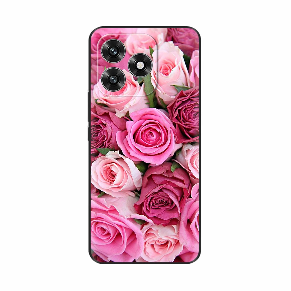 Black Silicone Shockproof Phone Case - Soft Back Cover and Protective Shell