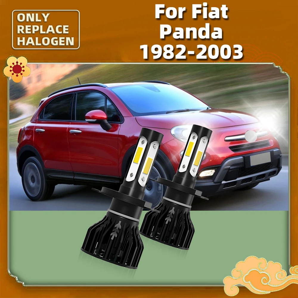 

4-сторонние Автомобильные фары 12 В для Fiat Panda 1982-2003 2002 2001 2000 1999 1998 1997 1996 1995 1994 1993, заменяемые стандартные автомобильные лампы COB
